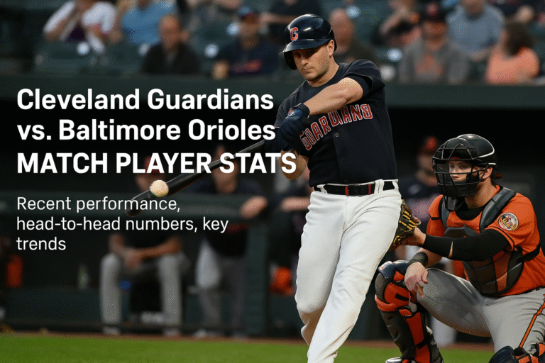 Cleveland Guardians vs Baltimore Orioles Match Player Stats