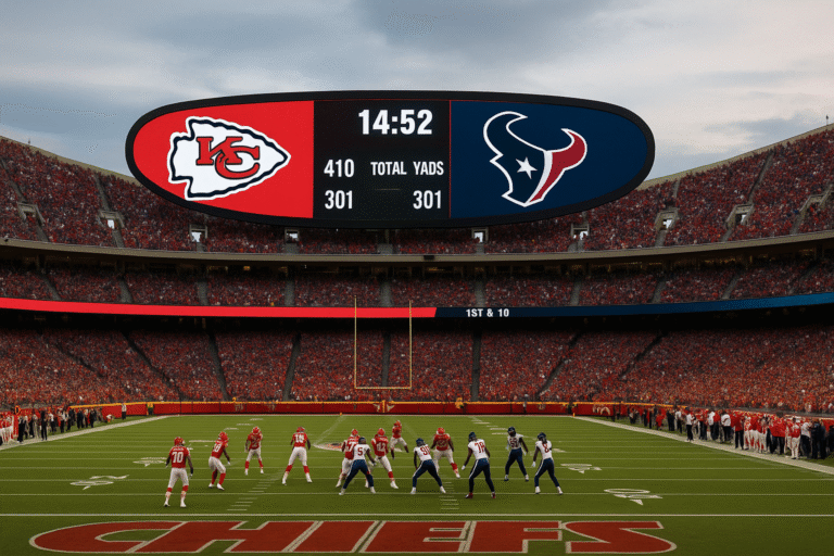 Kansas City Chiefs vs Texans Match Player Stats